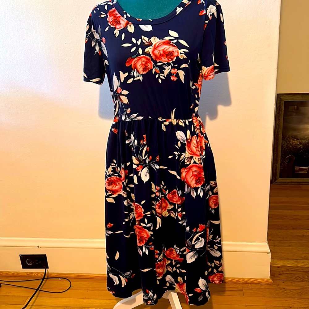 Auselily Floral Dress New